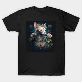 Hybrid Alien Enchanted Sphynx Nature Goddess T-Shirt